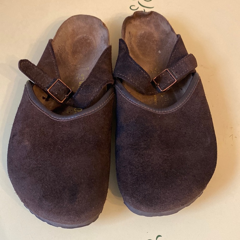 Rosemead chocolate brown Maryjane clogs by Birkenstock.
